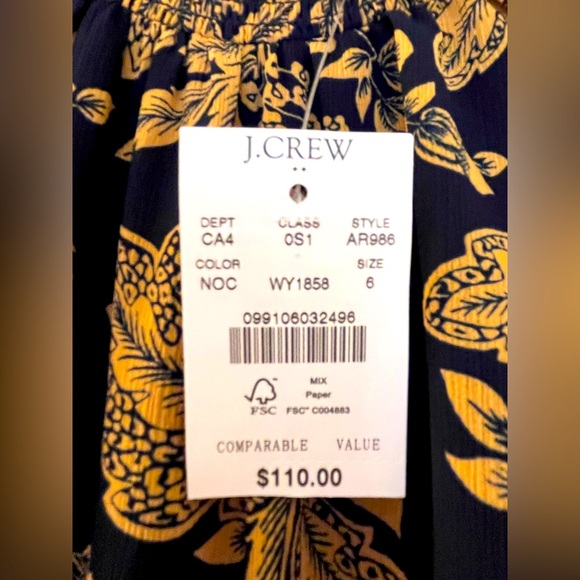 NWT J. Crew sleeveless dress. Size 6. - Picture 3 of 5